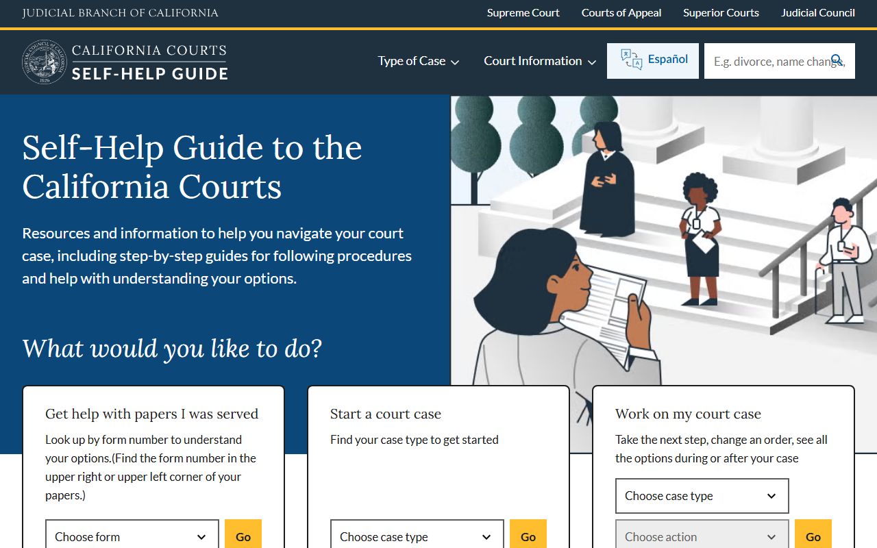 San Joaquin County court records California courts self help guide