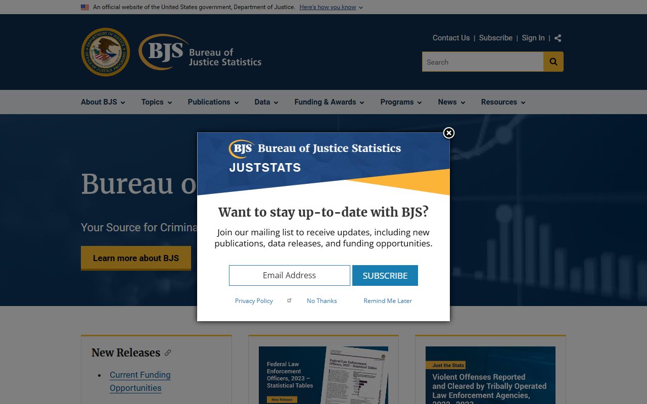 San Joaquin County inmate population Bureau of Justice Statistics jail reports